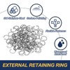 PATIKIL 100 Pcs 10mm ID Internal Retaining Rings E-Clip Snap