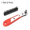 sourcing map Right Angle Screwdriver 4" 90 Degree Magnetic Ratcheting