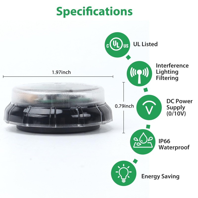 GBAYSA Photocell Sensor for Outdoor Lighting, Twist Lock Dusk to
