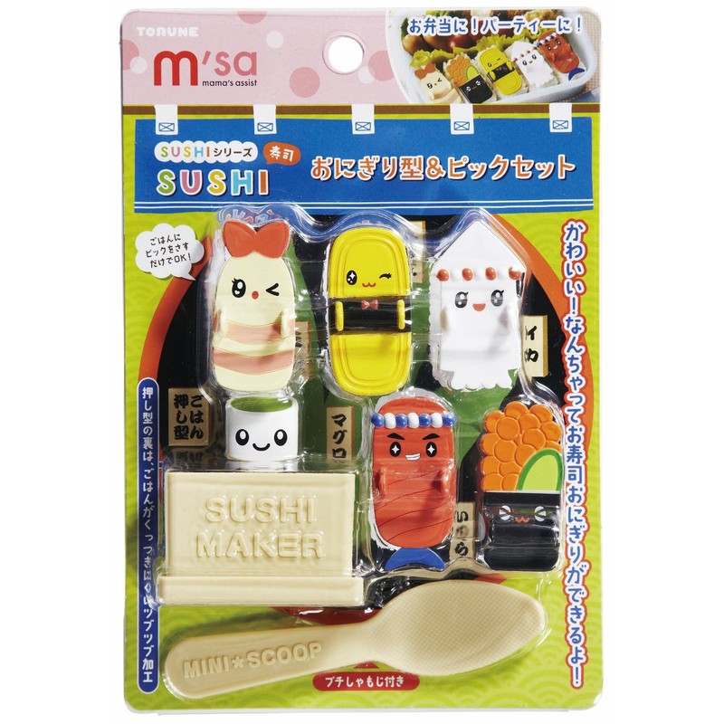 トルネ お弁当 ピック キャラ弁 デコ弁 ランチ SUSHI おにぎり型 セット P-3247