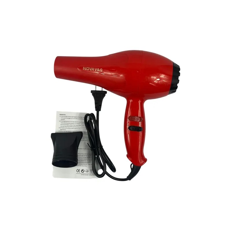 2 Pzs Secadora Cabello Aire Caliente O Frio Nova Vg