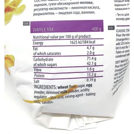 Tartu Mill Waffle Mix Instant | Just add Water and Butter | Tartu Mill Waffles (2x 400g Waffle mix)