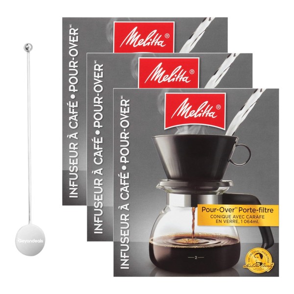 Beyondeals Pour Over Coffee Brewer With Glass Carafe, 36 Oz