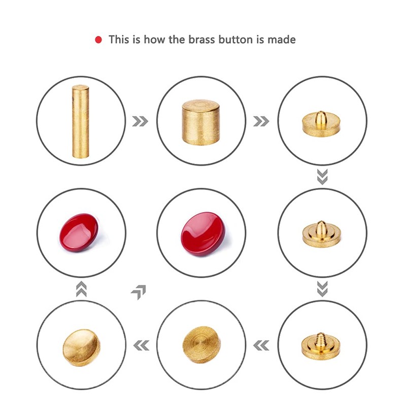 VKO Dark-red Metal Soft Shutter Release Button,Delicate Camera Shutter Button