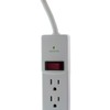 Marginmart 10 Foot Surge Protector w/2 USB Ports(2.4 Amp), Flat