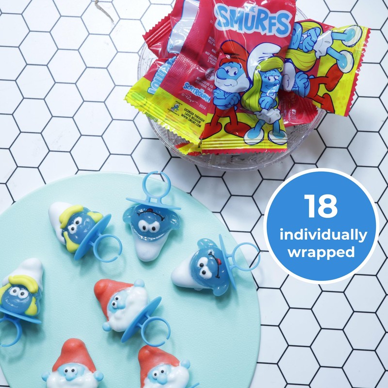 Imaginings 3 The Smurfs Lollipop Rings, Papa and Smurfette, Individually