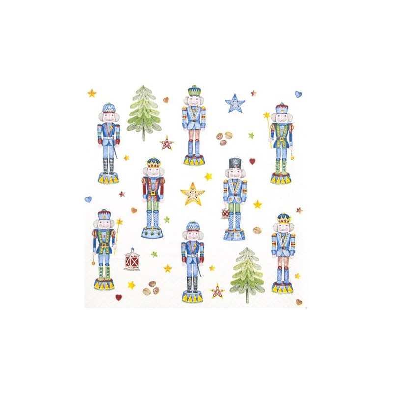 HOME FASHION Nutcrackers Napkin 33 x 33 cm Pack of