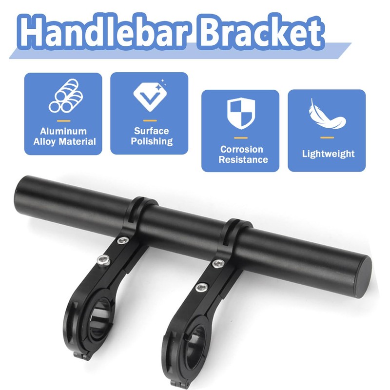 Mesee Bike Handlebar Extender 20CM Bicycle Double Clamps Handlebar Extension