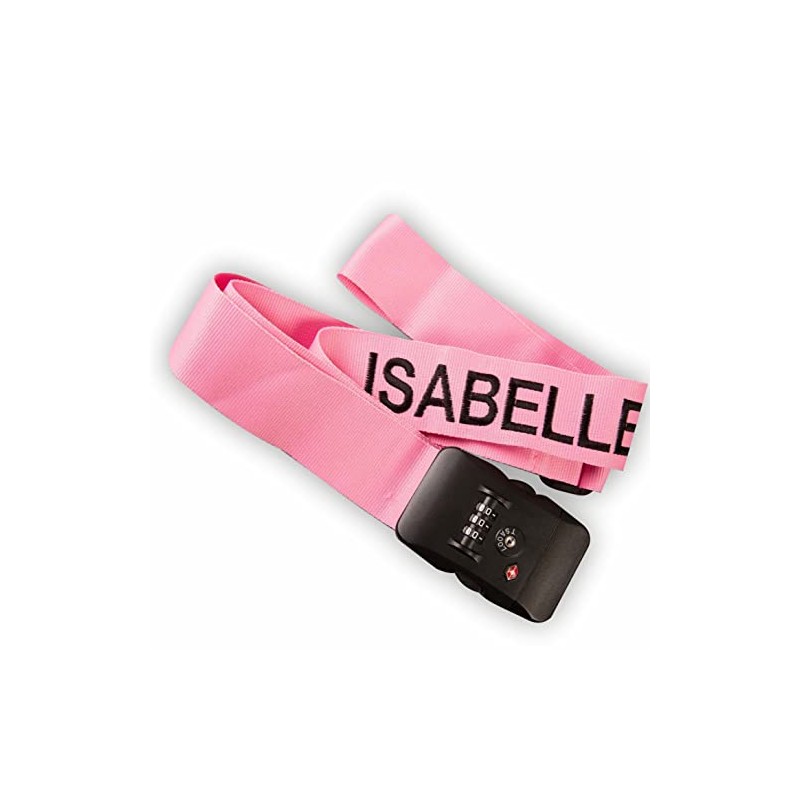 Nametape Express 1 x Luggage Straps Embroidered with name with