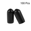sourcing map Pack of 100 Rubber End Caps 6 mm