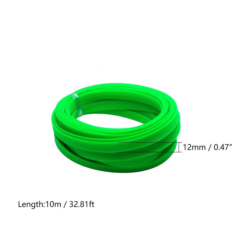 Othmro 10m/32.8ft PET Expandable Braid Cable Sleeving Flexible Wire Mesh