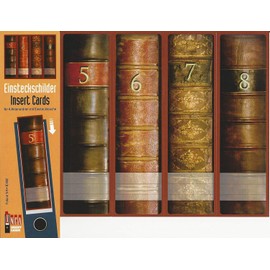 Designed labels for spine pocket files - theme “Foliant 5-8” - for large standard A4 files, an original by File Art and a-m-w-shop