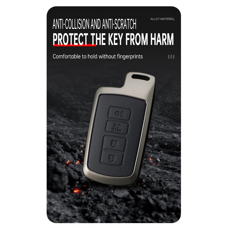 ontto 4 buttons Key Fob Cover Fit for Toyota RAV4