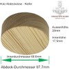 Canopy Distribution Box Pine Wood with Accessories Diameter 85 x