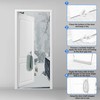 NABOWAN 32" Weighted Under Door Draft Stopper -Triangular Door Draft