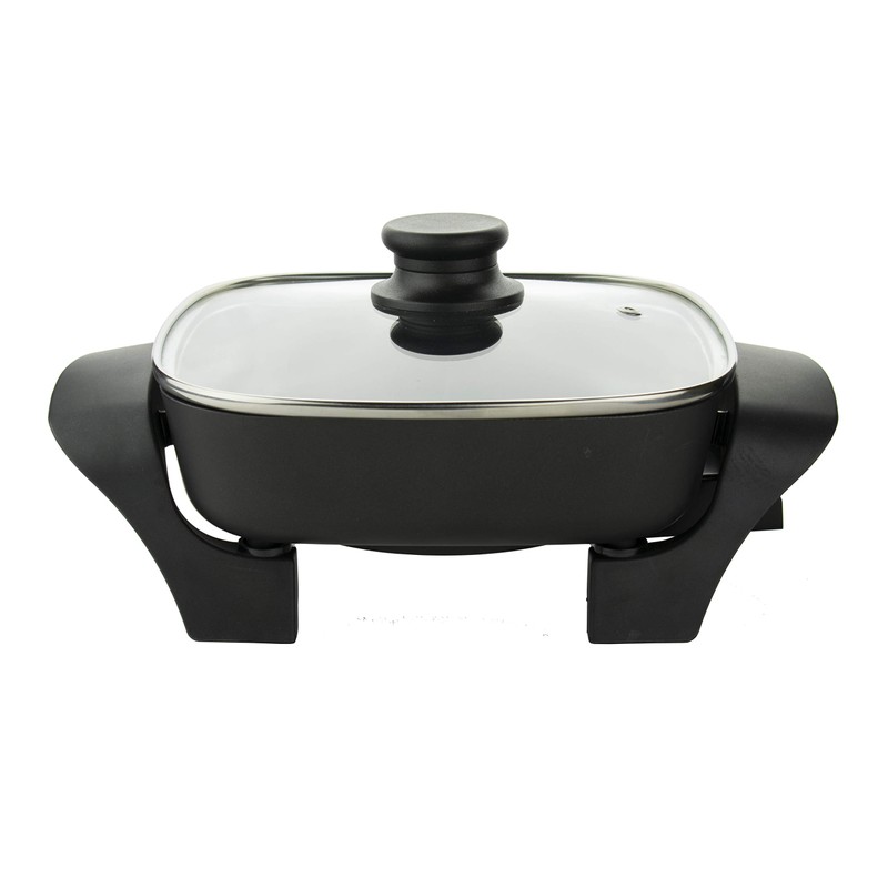 8-Inch Nonstick Electric Skillet with Glass Lid