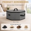 Dexpally Hat Boxes with Lids, Hat Storage Box for Travel,