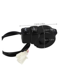 Mikinona Handlebar Switch 3-Function Motorcycle Horn Headlight Turn Signal for Electric Scooters Motorcycles Atvs 22mm Voltage Plastic