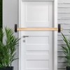 4 Pack Door Barricade Brackets, 2x4 Bar Metal U Brackets