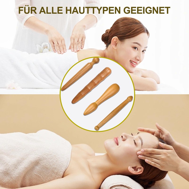KALUROIL 4 Pieces Massage Sticks - Trigger Point Massager Foot