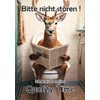 Blechschild Humor Aluminium 20x30cm - auf der Toilette mit Zeitung