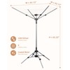 STORAGE MANIAC Outdoor Umbrella Drying Rack, 8 Lines with 82