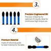 Meccion PZ2 Impact Driver Bits 50mm Length 10Pcs Professional Pozidriv