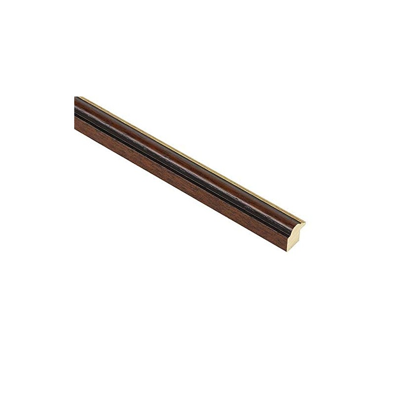 Behind The Glass - Handmade Brown Walnut Gold Wooden Picture