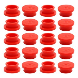 Anxingo 20Pcs 3595990 1-1/8" Hub Cap Plug Seal, Snap-on Hub Seal, Red Side Plugs, Rubber Plug Replacement for Stemco Hub Caps Replace 359-5990 343-4009