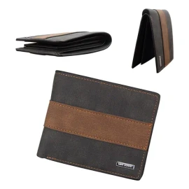 Monedero Para Hombre Cartera Caballero Cartera De Hombre Negro Xiuhte