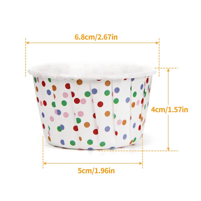Spesh 50 Pcs Paper Cupcake Cases Small Muffin Cases for