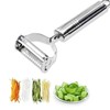 Julienne Peeler，Stainless Steel Vegetable Peeler,Double-Sided Blade Vegetable Julienne Cutter and