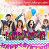 Falueqg 50 Pcs Rainbow Cheetah Leopard Goodie Candy Bags Party