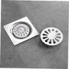 WOONEKY Durable Floor Drain for Cleaning Small Light Grey Sewer