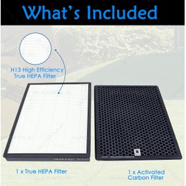 Flintar Premium True HEPA Replacement Filter, Compatible with Alexapure Breeze Air Purifier AP-B102 and 3049 Filter Set, including H13 Grade True HEPA Filter and Activated Carbon Filter