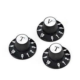 Hsyok Black Guitar Knobs Electric Guitar Knob Guitar Volume Tone Knob Guitar Control Knob Fits Les Paul,Gibson,Stratocaster