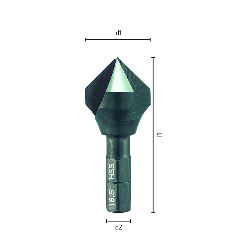 ALPEN HSS Countersink Bit Set 3 Pieces (Diameter M 6-10