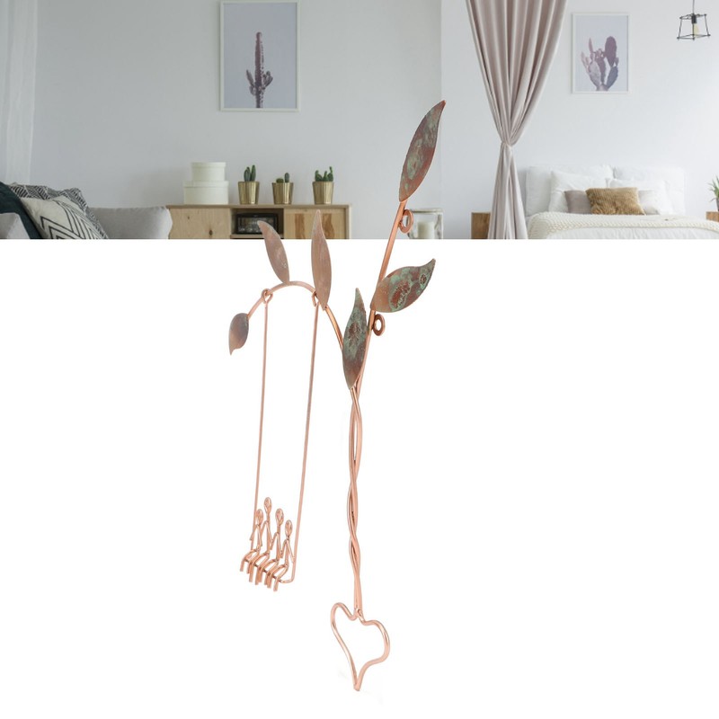 Wall Swing Sculpture Metal Romantic Stress Relief Handcrafted Wall Art