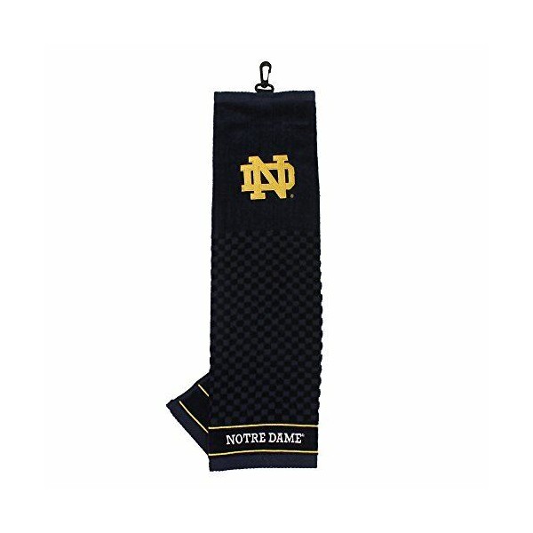 Team Golf Notre Dame Irish NCAA Tri-Fold Embroidered Golf Towel,Officially Licensed