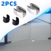 2 Pcs Bottom Guide for Sliding Shower Door, 304 Stainless