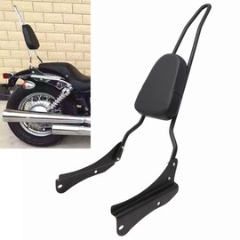 Motaux Passenger Sissy Bar with Comfortable Pad Backrest for Honda Shadow Spirit 750 VT750DC 2001-2008, Black