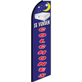 NeoPlex Se Venden Colchones 3 ft X 11 1/2 ft Polyester Swooper Flag