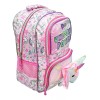 Lluvia Mochila Unicorn Power Peluche 3d Primaria Lluvia Color Plateado