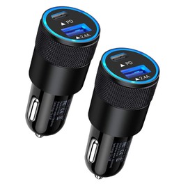 AILKIN Cargador de coche PD USB C de 30 W, USB tipo C, bloque de carga rápida                                                                         