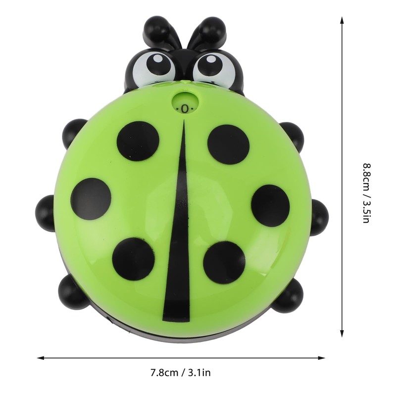 Aoveew Magnetic Timer Cute Ladybug Design Cartoon Animal Kitchen Timer