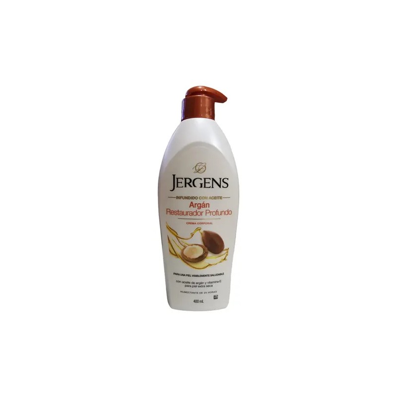 Jergens Crema Corporal Restauradora Profunda con Aceite de Argán, 400ml