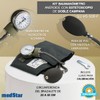 Baumanometro Aneroide Medstar Kit con Estetoscopio de Doble Campana FULL