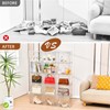 Freebat Stackable Storage Bins, Clear Acrylic Display Case, 5-Pack Acrylic