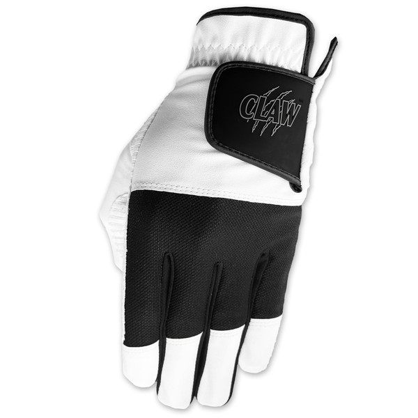 CaddyDaddy Upgraded Claw Max White Golf Glove for Men: Synthetic Leather Top, Ultra-Soft, Long Lasting Golf Glove