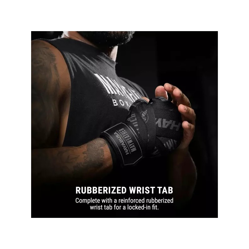 Hayabusa 하야부사 메이웨더 디럭스 남녀용 핸드 랩 180인치 [Black] Hayabusa